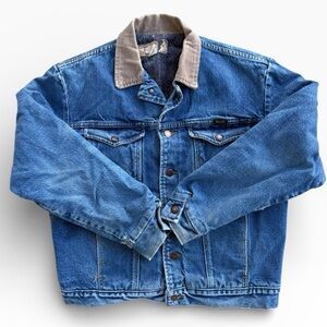 Vintage 70s/80s Wrangler Blanket Lined Denim Jacket Made In USA